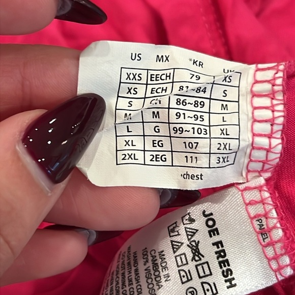 Joe Fresh Soft Essential Slub Tee Pink - Picture 6 of 7